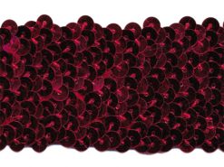 <font color="red">IN STOCK</font><br>2" (5 Row) Stretch Sequins-Red