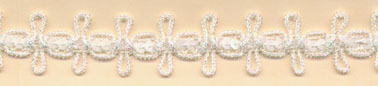 <font color="red">IN STOCK</font><br>3/4" Fancy Sequin Double Loop-White Iris