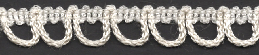 <font color="red">IN STOCK</font><br>1/2" Rayon Loop Braid-Ecru