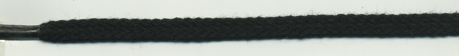 <font color="red">IN STOCK</font><br>36" Long x 5/16" Wide Tipped Cotton Flat Sleeving Cord-Black