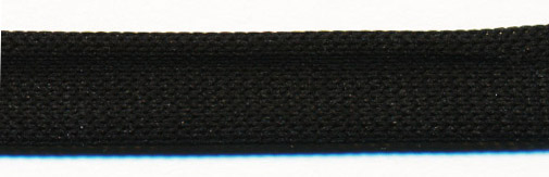 <font color="red">IN STOCK</font><br>3/8" Poly Knit Flat Cord-Black