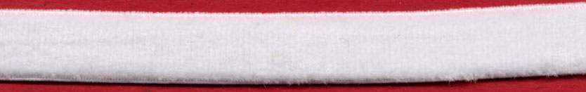 <font color="red">IN STOCK</font><br>3/8" Nylon Stretch Velvet-Raw White<br>(Dyeable)