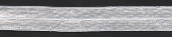 <font color="red">IN STOCK</font><br>3/4" Nylon Foldover Elastic-Raw White