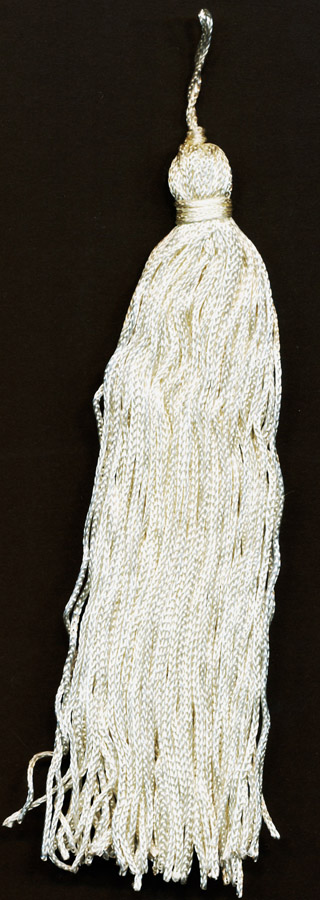 <font color="red">IN STOCK</font><br>6" Rayon Tassel-Ivory