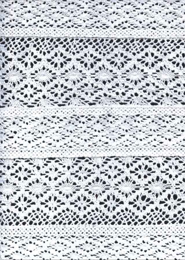 <font color="red">IN STOCK</font><br>12+1/2" Cotton Cluny Lace Galloon-Raw White