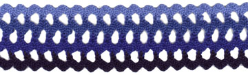 <font color="red">IN STOCK</font><br>1+3/8" Cotton Cluny Lattice Galloon-Blue Multi