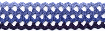 <font color="red">IN STOCK</font><br>1+3/8" Cotton Cluny Lattice Galloon-Blue Multi