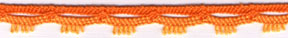 <font color="red">IN STOCK</font><br>9/16" Cotton Cluny Lash Edge-Orange/Marigold