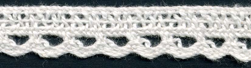 <font color="red">IN STOCK</font><br>9/16" Cotton Cluny Edge Crochet-Natural