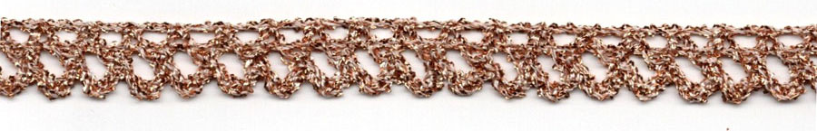 <font color="red">IN STOCK</font><br>3/8" Lame Cluny Edge-Copper/White