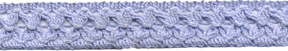 <font color="red">IN STOCK</font><br>3/4" Cotton Crochet Edge Lace-Light Denim