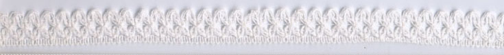 <font color="red">IN STOCK</font><br>5/8" Cotton Crochet Edge Lace-White