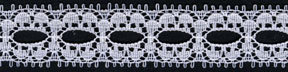 3/4" Poly Beading Lace-White