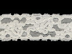 <font color="red">IN STOCK</font><br>1+1/8" Stretch Lace-Ivory