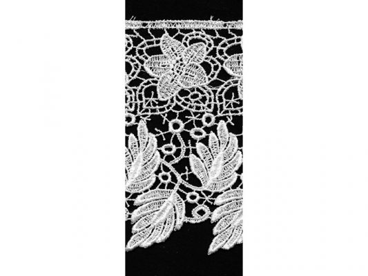 <font color="red">IN STOCK</font><br>6" Rayon Venise Lace-White