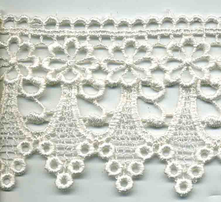 <font color="red">IN STOCK</font><br>3+1/4" Rayon Venise Lace-Ivory