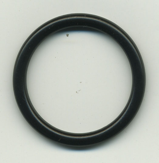 <font color="red">IN STOCK</font><br>1+1/8" Nylon Coated Metal "O" Ring-Black