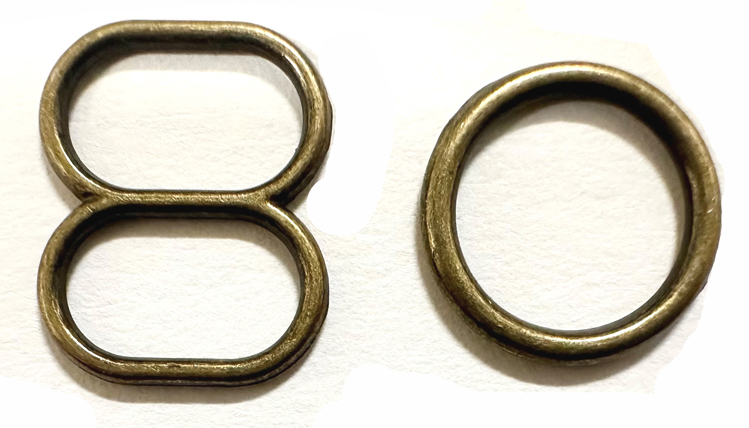 <font color="red">IN STOCK</font><br>1/2" Infinity 8 Slider/O-Ring Set-Antique Brass