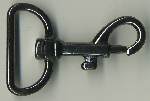 <font color="red">IN STOCK</font><br>1+3/4" Long Swivel Hook with 1" Belt Slot-Gunmetal