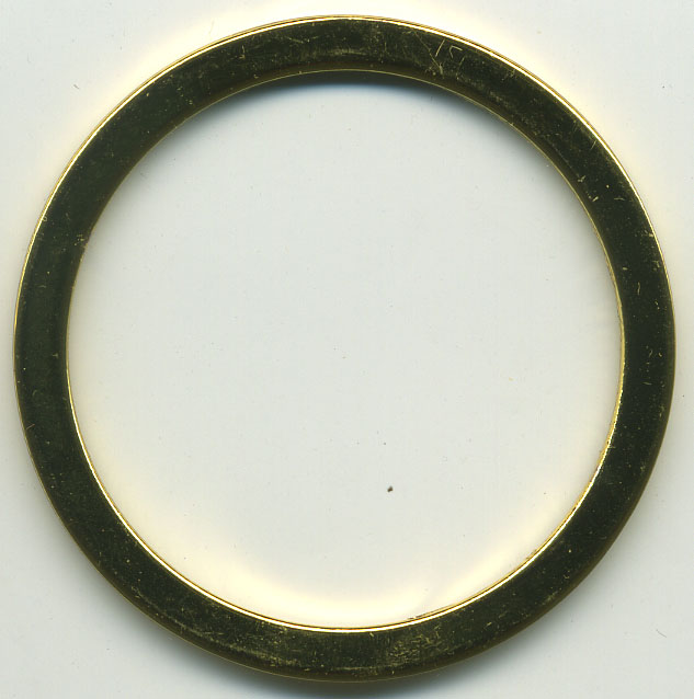 <font color="red">IN STOCK</font><br>2" Flat O-Ring (1+5/8" ID)-Gilt Gold