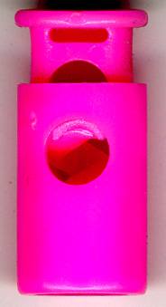 <font color="red">IN STOCK</font><br>3/4" Plastic Cord Lock-Neon Pink