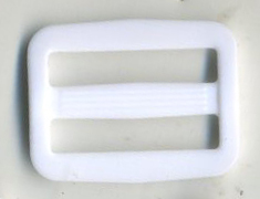 <font color="red">IN STOCK</font><br>1+3/8" Long x 1" Wide with 1" Slot Tri Glide Slider-White