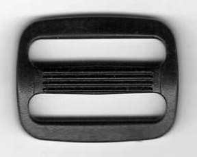 <font color="red">IN STOCK</font><br>1" Plastic Slider Buckle-Black