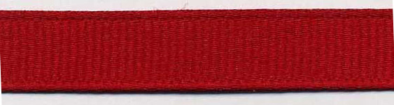 <font color="red">IN STOCK</font><br>1/4" Poly Grosgrain Ribbon-Red