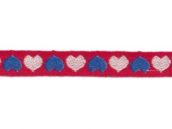 <font color="red">IN STOCK</font><br>7/16" Vintage Cotton Ribbon-Red/White/Blue