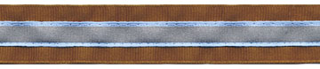 <font color="red">IN STOCK</font><br>7/8" Safety Grosgrain Reflector Tape-Taupe/Blue