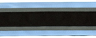 <font color="red">IN STOCK</font><br>1+1/2" Safety Grosgrain Reflector Tape-Blue/Black