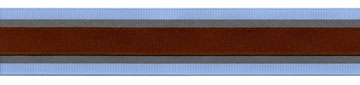 <font color="red">IN STOCK</font><br>1+1/2" Safety Grosgrain Reflector Tape-Blue/Brown