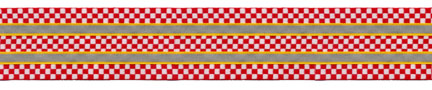 <font color="red">IN STOCK</font><br>2+1/4" Checker Finish Line Tape-Red/Yellow