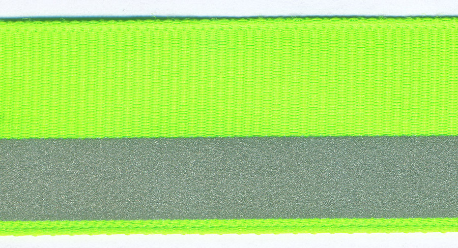 <font color="red">IN STOCK</font><br>7/8" Sidebar Safety Reflector Tape-Lime