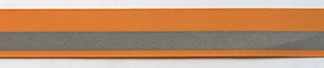 <font color="red">IN STOCK</font><br>7/8" Sidebar Safety Reflector Tape-Tangerine