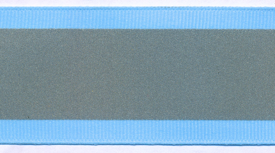 <font color="red">IN STOCK</font><br>1+1/2" Safety Grosgrain Reflector Tape-Blue