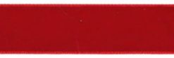 <font color="red">IN STOCK</font><br>7/8" Nylon Velvet Ribbon-Red