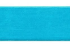 <font color="red">IN STOCK</font><br>1.5" Nylon Velvet Ribbon-Turquoise