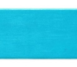 <font color="red">IN STOCK</font><br>2" Nylon Velvet Ribbon-Turquoise