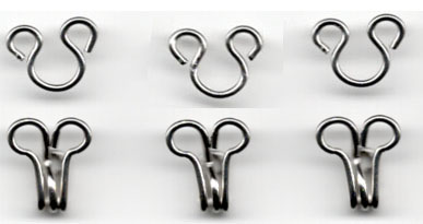 <font color="red">IN STOCK</font><br>#2 Loose Metal Hook And Eye Sets-Nickel