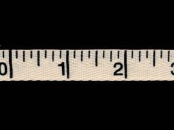 <font color="red">IN STOCK</font><br>9/16" Cotton Twill Measuring Tape-Natural