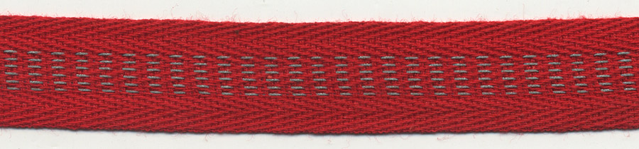 <font color="red">IN STOCK</font><br>1" Safety Reflective Twill Tape-Red