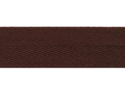 <font color="red">IN STOCK</font><br>1" Poly Twill Tape-Brown