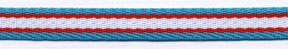 <font color="red">IN STOCK</font><br>7/16" Poly Ridge Back-Aqua/Red/White