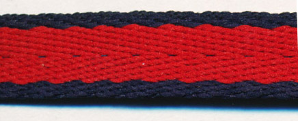 <font color="red">IN STOCK</font><br>7/16" Poly Ridge Crest-Dark Navy/Ruby