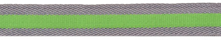 <font color="red">IN STOCK</font><br>5/8" Poly Layered Safety Tape-Brite Green / Silver