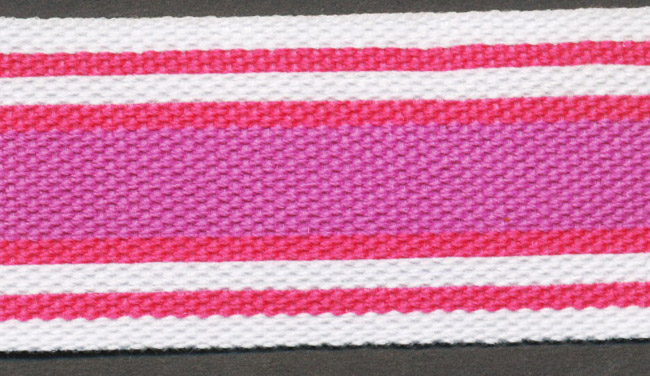 <font color="red">IN STOCK</font><br>1+3/16" Barb Stripe-White Rose Light Mauve