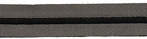 <font color="red">IN STOCK</font><br>7/8" Center Stripe Twill Tape-Taupe Black