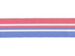 <font color="red">IN STOCK</font><br>7/8" Mirror Stripe-Blue / Coral