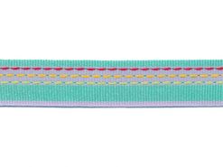 <font color="red">IN STOCK</font><br>5/8" Poly Stripe Stitch Tape-Orchid/Aqua/Yellow/Red